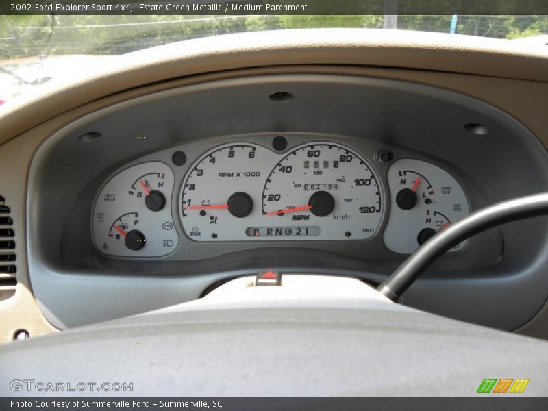Estate Green Metallic / Medium Parchment 2002 Ford Explorer Sport 4x4