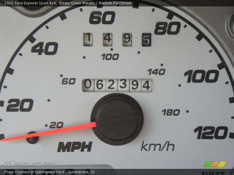 Estate Green Metallic / Medium Parchment 2002 Ford Explorer Sport 4x4