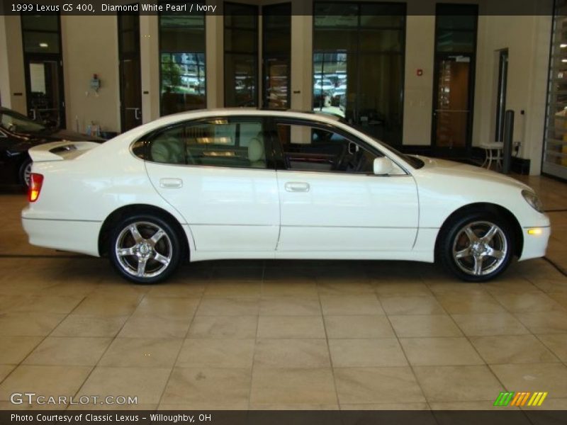 Diamond White Pearl / Ivory 1999 Lexus GS 400