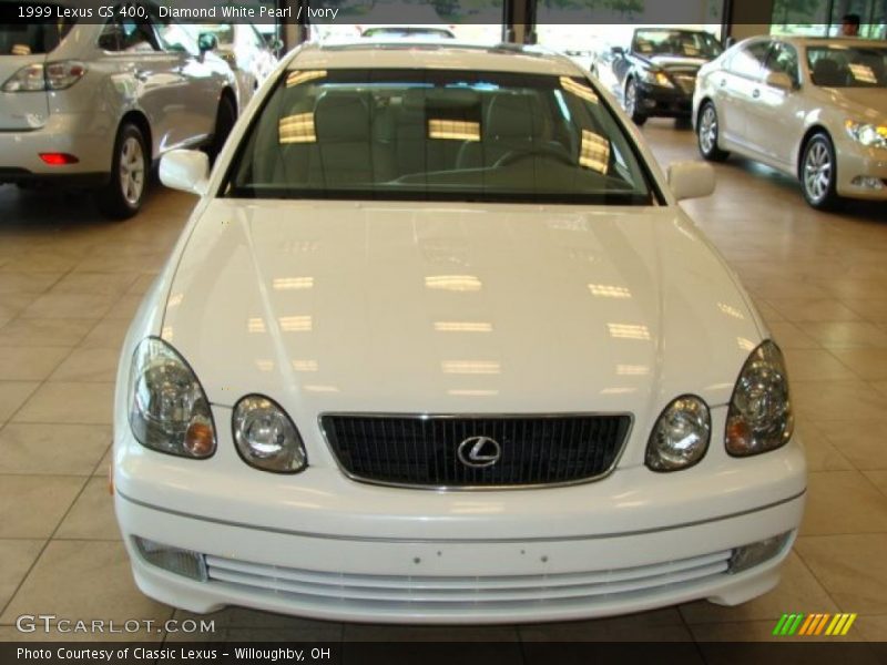 Diamond White Pearl / Ivory 1999 Lexus GS 400