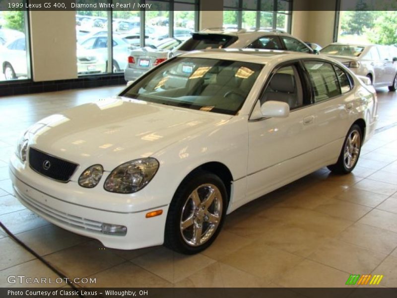 Diamond White Pearl / Ivory 1999 Lexus GS 400