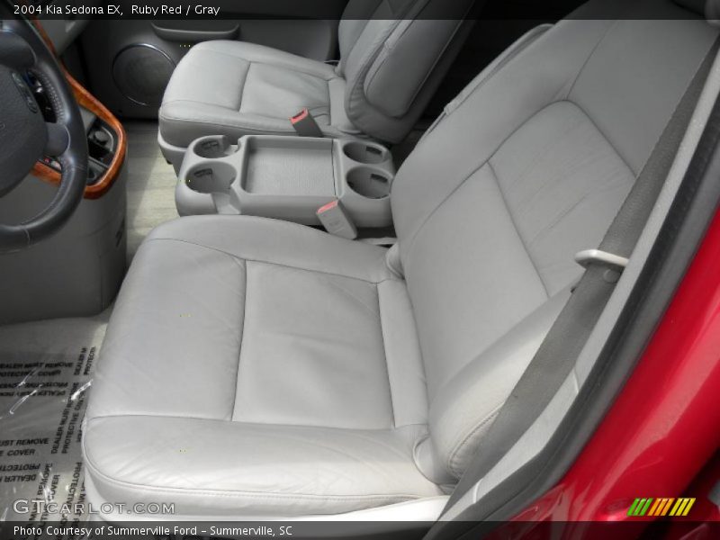 Ruby Red / Gray 2004 Kia Sedona EX