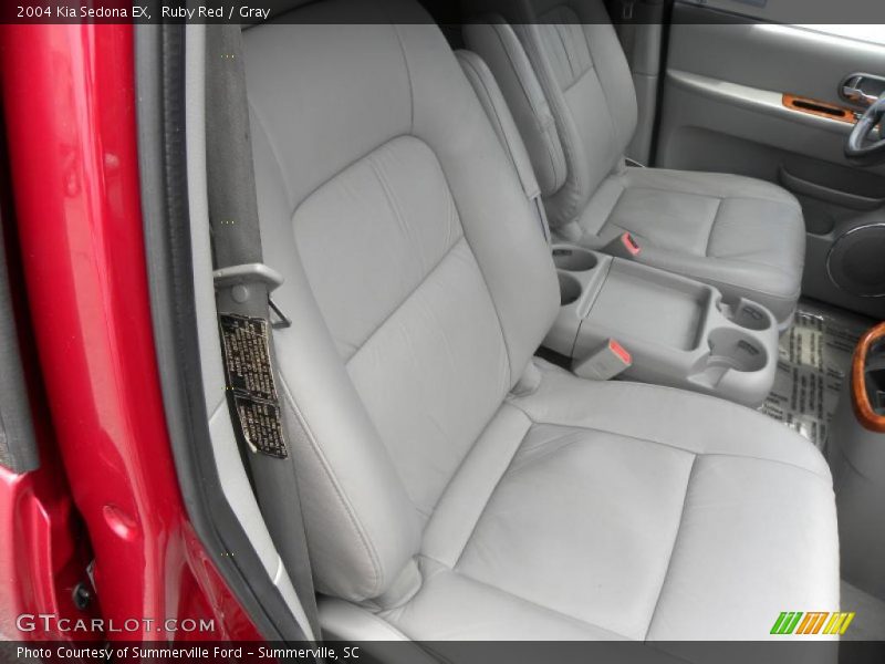 Ruby Red / Gray 2004 Kia Sedona EX