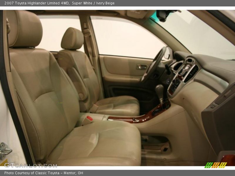 Super White / Ivory Beige 2007 Toyota Highlander Limited 4WD