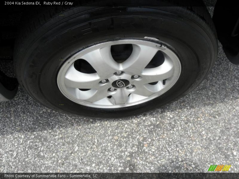 Ruby Red / Gray 2004 Kia Sedona EX