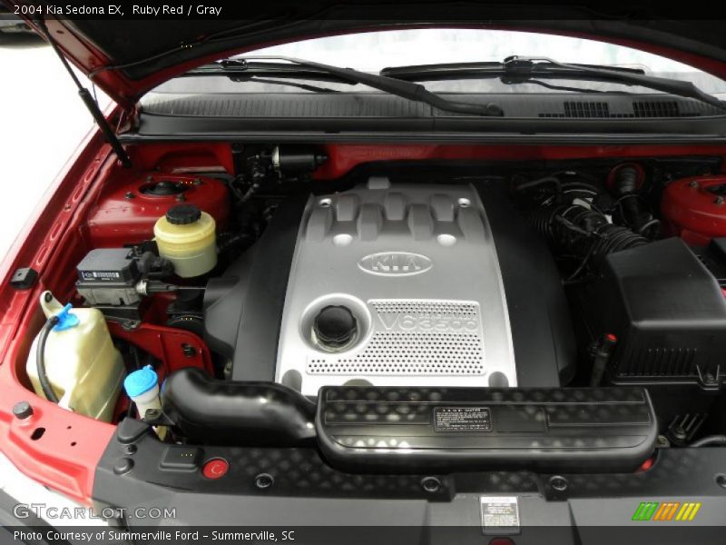 Ruby Red / Gray 2004 Kia Sedona EX