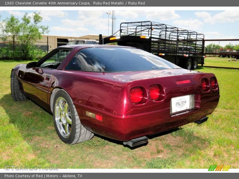 Ruby Red Metallic / Ruby Red 1993 Chevrolet Corvette 40th Anniversary Coupe