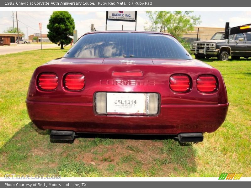 Ruby Red Metallic / Ruby Red 1993 Chevrolet Corvette 40th Anniversary Coupe