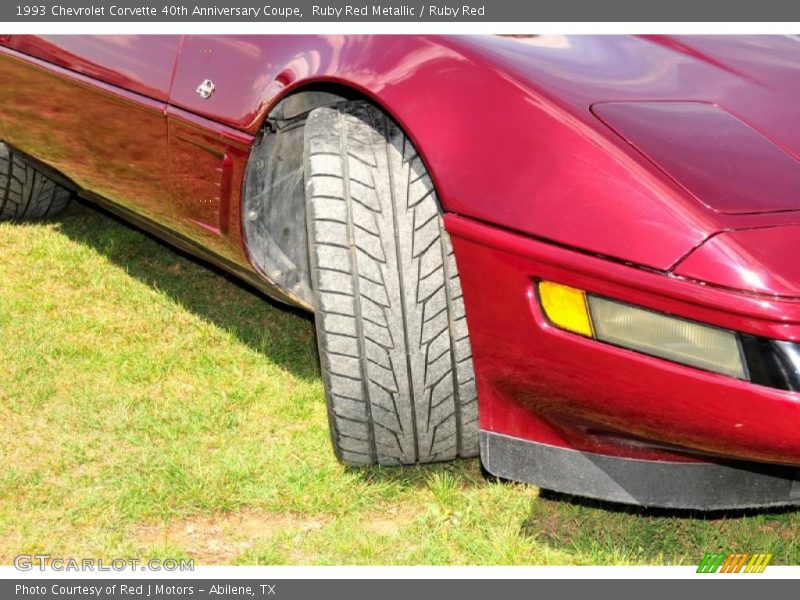 Ruby Red Metallic / Ruby Red 1993 Chevrolet Corvette 40th Anniversary Coupe