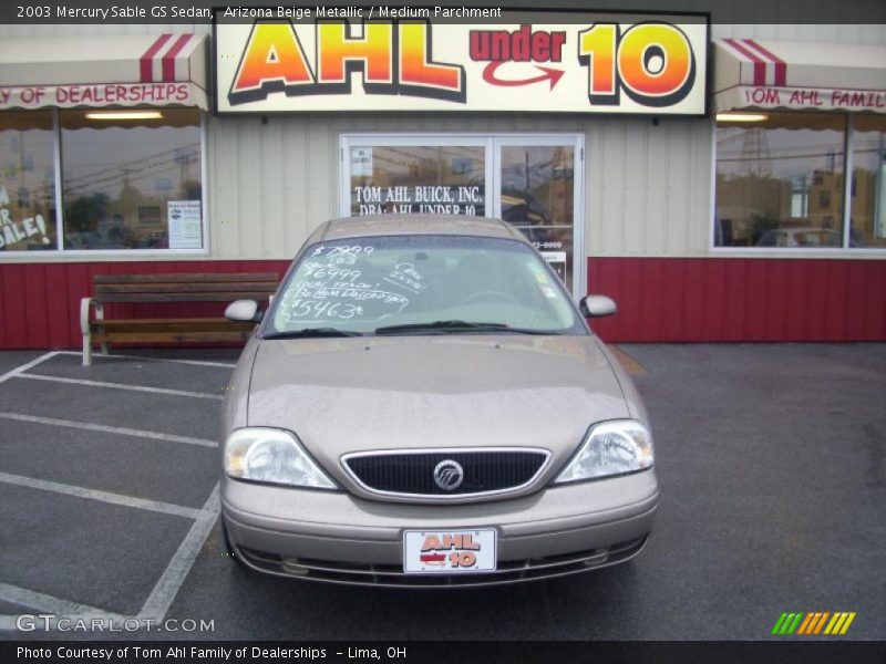 Arizona Beige Metallic / Medium Parchment 2003 Mercury Sable GS Sedan