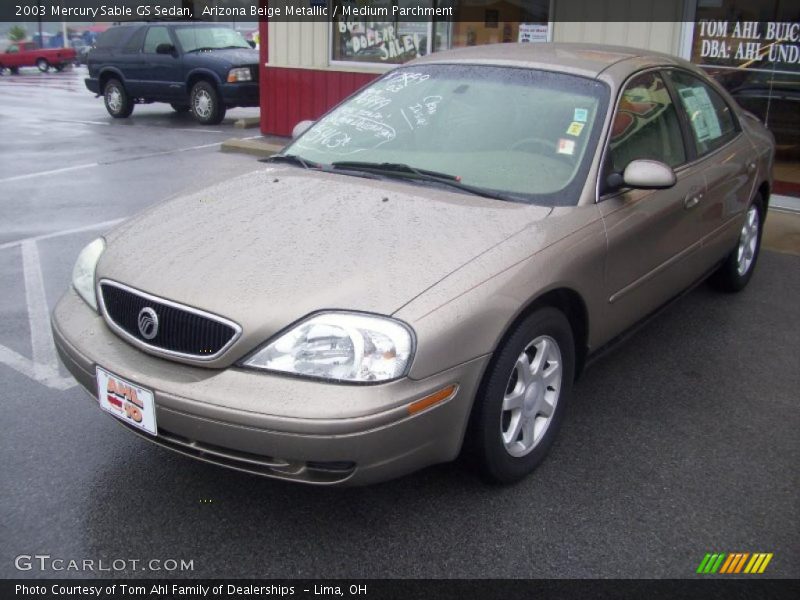 Arizona Beige Metallic / Medium Parchment 2003 Mercury Sable GS Sedan