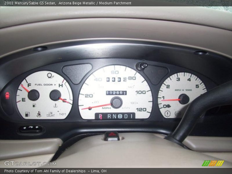 Arizona Beige Metallic / Medium Parchment 2003 Mercury Sable GS Sedan