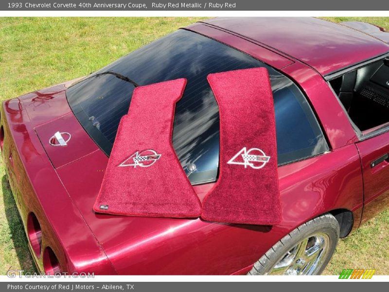 40th Anniversary Floor mats - 1993 Chevrolet Corvette 40th Anniversary Coupe