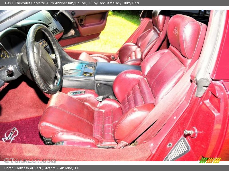 Front Seat of 1993 Corvette 40th Anniversary Coupe