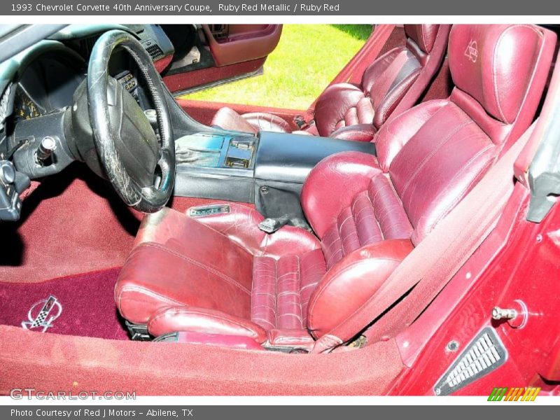 Ruby Red Metallic / Ruby Red 1993 Chevrolet Corvette 40th Anniversary Coupe