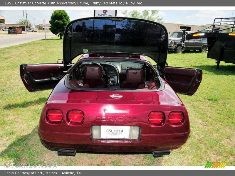 Ruby Red Metallic / Ruby Red 1993 Chevrolet Corvette 40th Anniversary Coupe