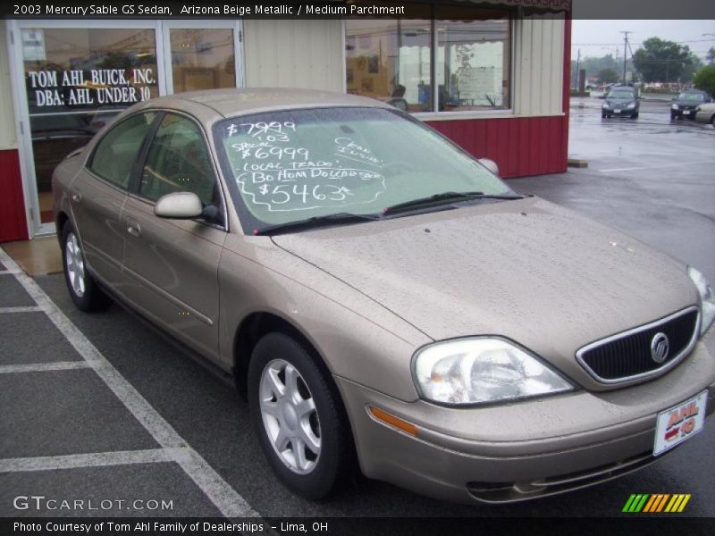 Arizona Beige Metallic / Medium Parchment 2003 Mercury Sable GS Sedan