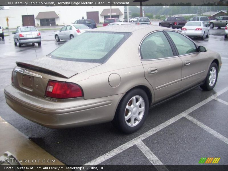 Arizona Beige Metallic / Medium Parchment 2003 Mercury Sable GS Sedan