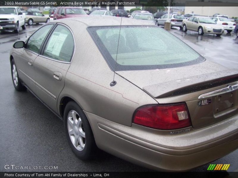 Arizona Beige Metallic / Medium Parchment 2003 Mercury Sable GS Sedan