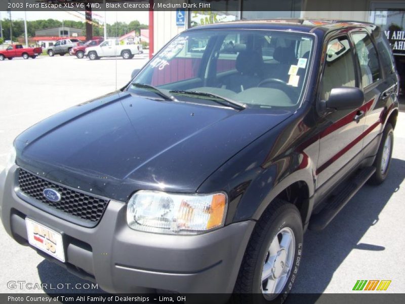 Black Clearcoat / Medium Dark Flint 2003 Ford Escape XLS V6 4WD