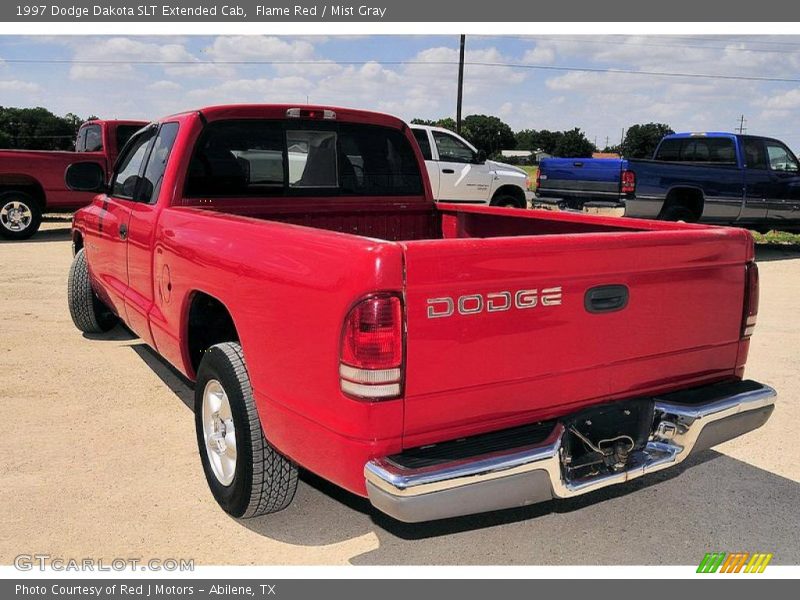 Flame Red / Mist Gray 1997 Dodge Dakota SLT Extended Cab