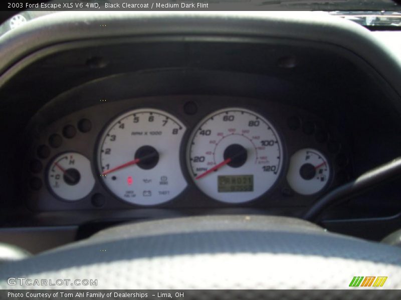 Black Clearcoat / Medium Dark Flint 2003 Ford Escape XLS V6 4WD
