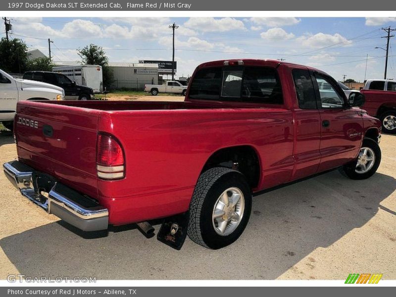 Flame Red / Mist Gray 1997 Dodge Dakota SLT Extended Cab