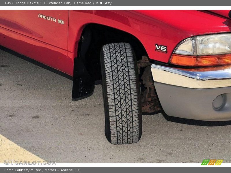 Flame Red / Mist Gray 1997 Dodge Dakota SLT Extended Cab