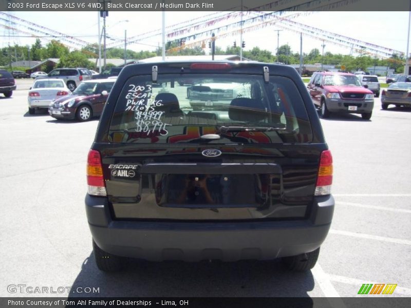 Black Clearcoat / Medium Dark Flint 2003 Ford Escape XLS V6 4WD