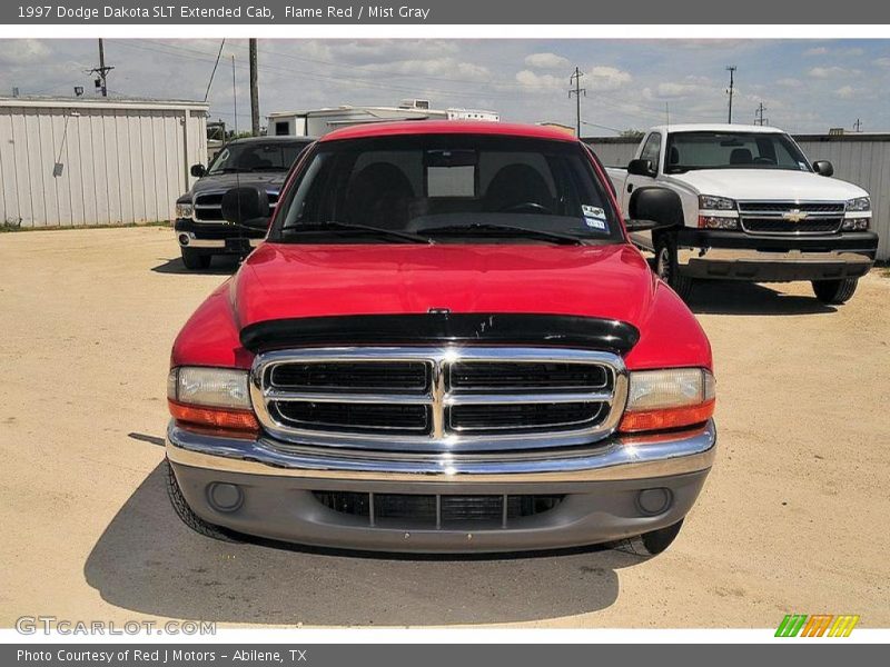 Flame Red / Mist Gray 1997 Dodge Dakota SLT Extended Cab
