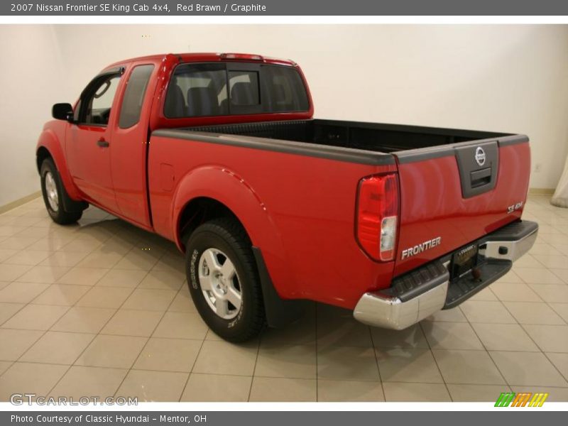 Red Brawn / Graphite 2007 Nissan Frontier SE King Cab 4x4