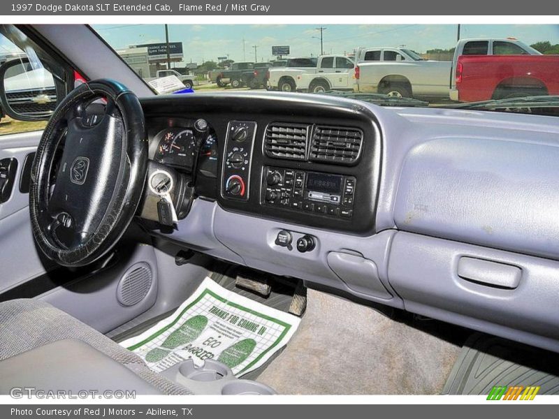 Flame Red / Mist Gray 1997 Dodge Dakota SLT Extended Cab