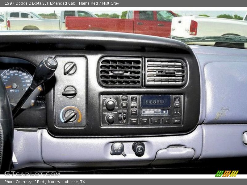 Flame Red / Mist Gray 1997 Dodge Dakota SLT Extended Cab