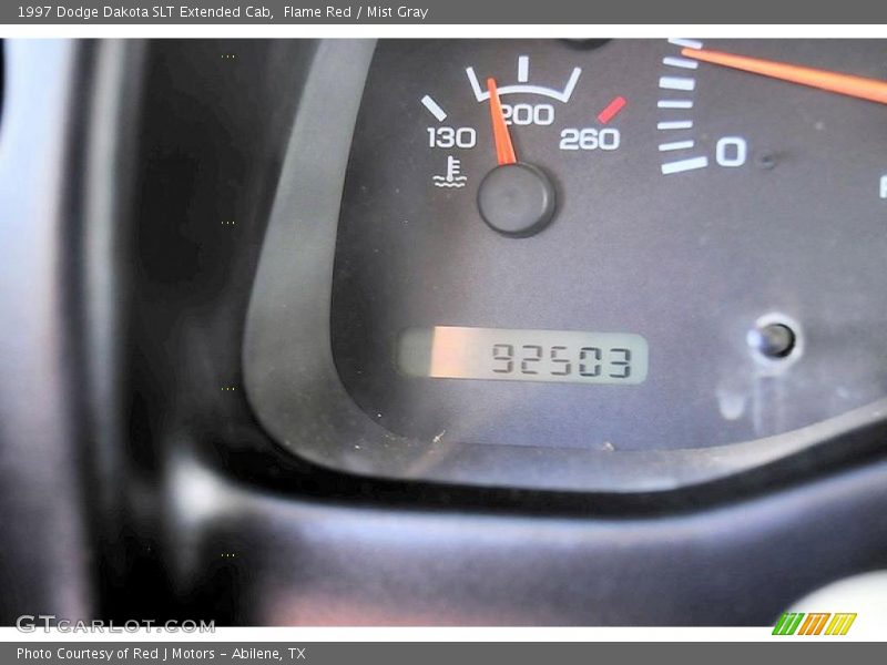 Flame Red / Mist Gray 1997 Dodge Dakota SLT Extended Cab