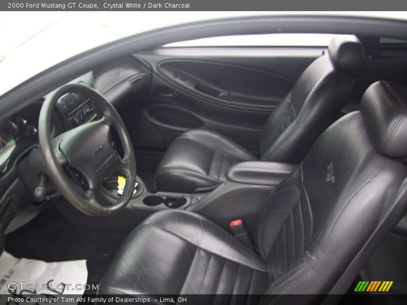 Crystal White / Dark Charcoal 2000 Ford Mustang GT Coupe