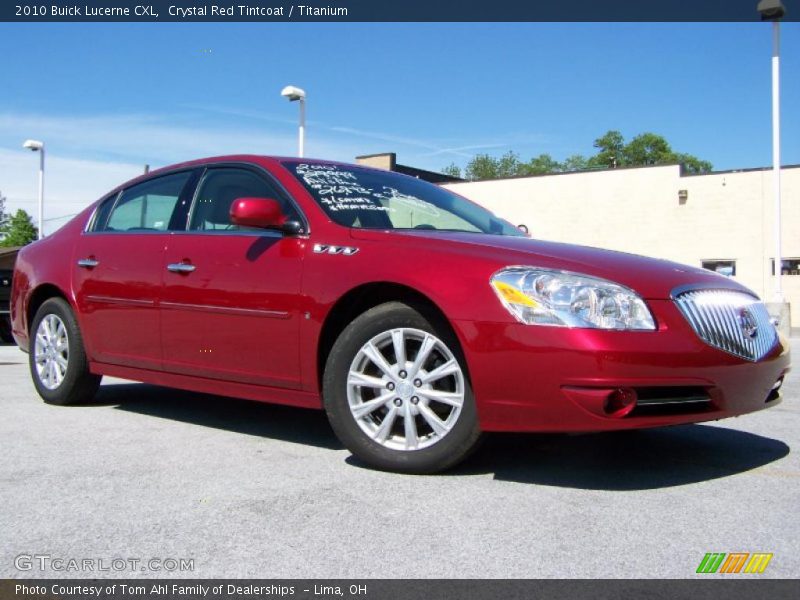 Crystal Red Tintcoat / Titanium 2010 Buick Lucerne CXL