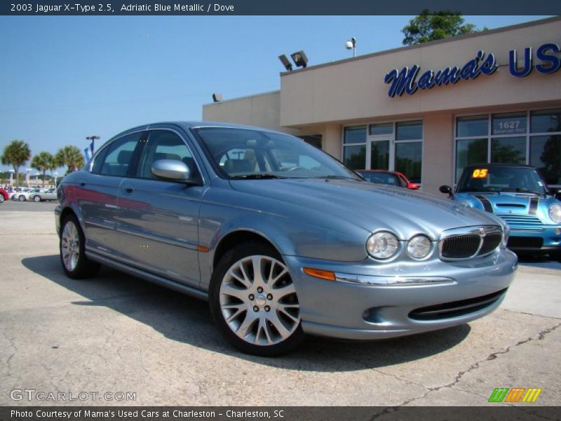 Adriatic Blue Metallic / Dove 2003 Jaguar X-Type 2.5