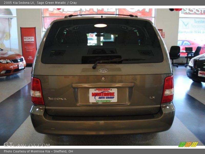 Sage Green Metallic / Gray 2005 Kia Sedona LX