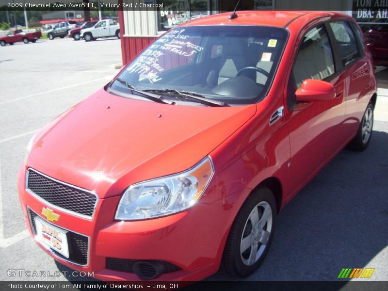 Victory Red / Charcoal 2009 Chevrolet Aveo Aveo5 LT