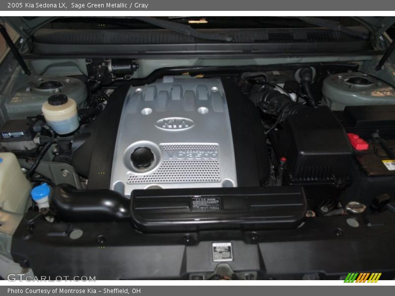 Sage Green Metallic / Gray 2005 Kia Sedona LX