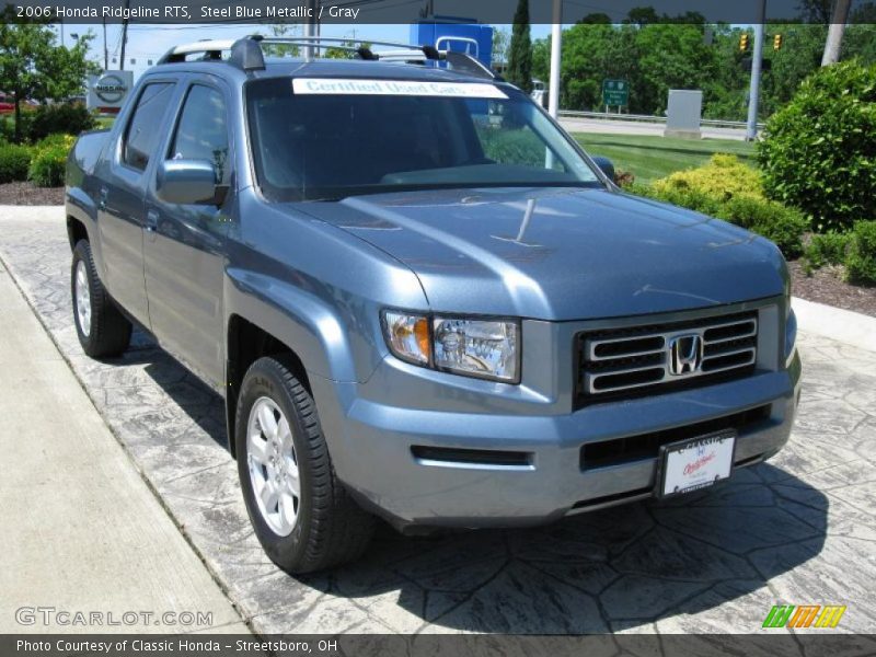 Steel Blue Metallic / Gray 2006 Honda Ridgeline RTS