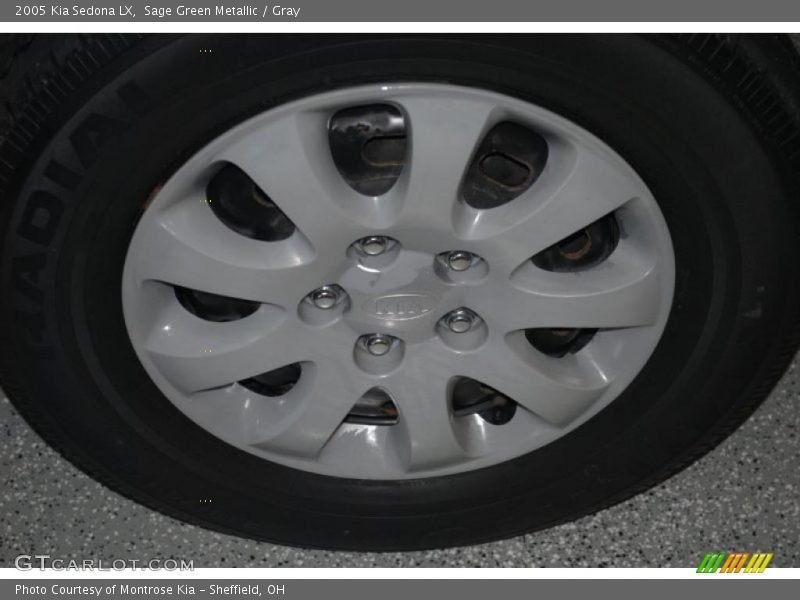 Sage Green Metallic / Gray 2005 Kia Sedona LX
