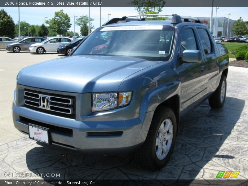 Steel Blue Metallic / Gray 2006 Honda Ridgeline RTS