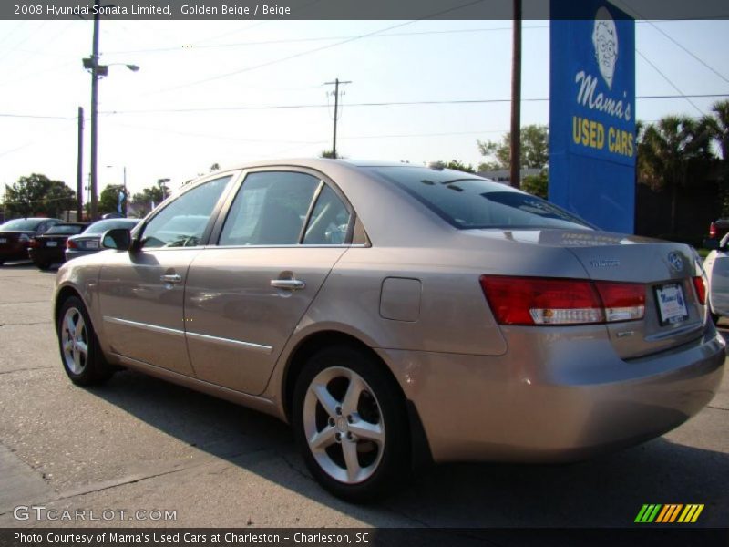 Golden Beige / Beige 2008 Hyundai Sonata Limited