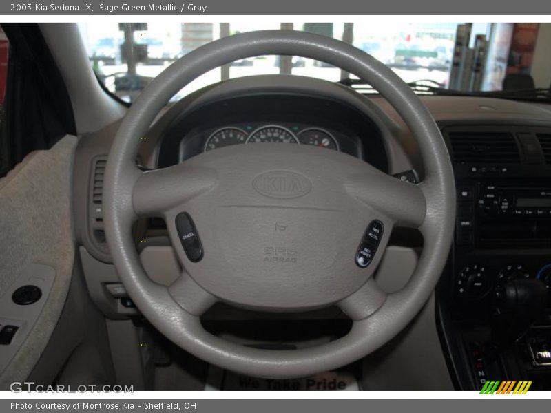 Sage Green Metallic / Gray 2005 Kia Sedona LX