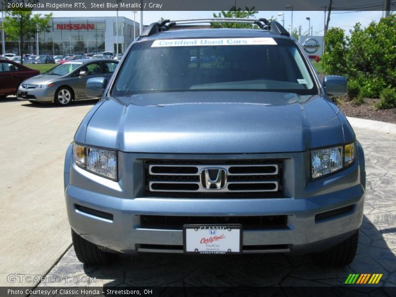 Steel Blue Metallic / Gray 2006 Honda Ridgeline RTS