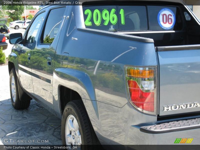 Steel Blue Metallic / Gray 2006 Honda Ridgeline RTS