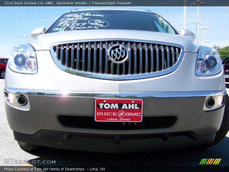 Quicksilver Metallic / Titanium/Dark Titanium 2010 Buick Enclave CXL AWD