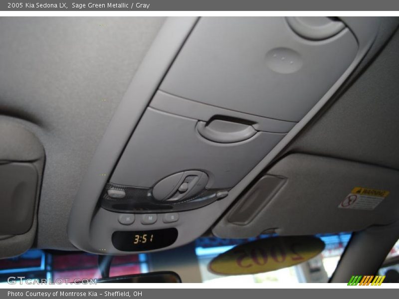 Sage Green Metallic / Gray 2005 Kia Sedona LX