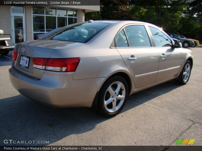 Golden Beige / Beige 2008 Hyundai Sonata Limited